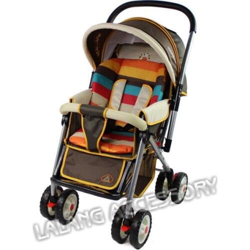 New Comfortable Baby Stroller Pad Rainbow Striped General Soft Seat Cushion Child Cart Seat Mat Kids Pushchair Cushion