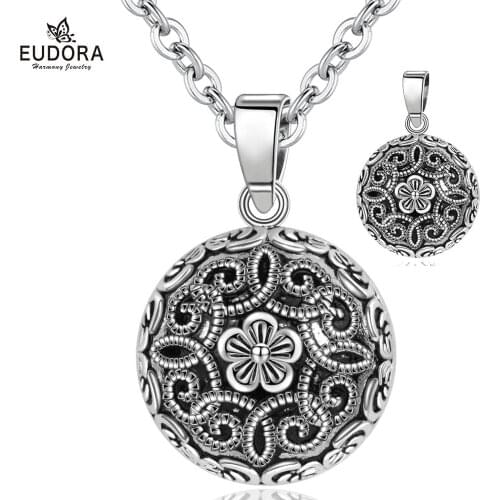 Eudora Pregnancy bola harmony Pendant black colors harmony bola ball Necklace for pregnant woman pregnancy vintage gift B332Y