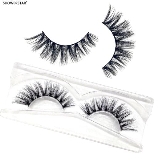 No Box 16~25 MM Mink Eyelashes Natural Fluffy Extension Hair Make Up 5D 3D Eye Lashes