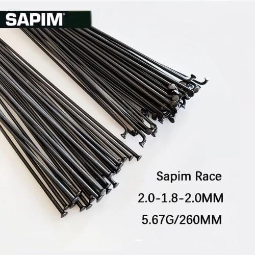 Sapim Race Competition Spokes DT Competition Straight J-Bend Straightpull 2.0-1.8-2.0mm 14G bicycle Spoke