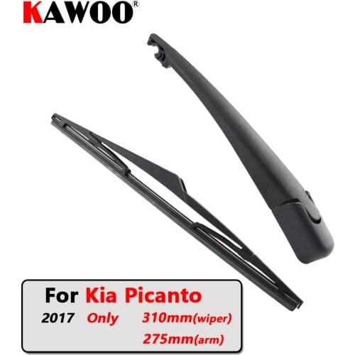 KAWOO Car Rear Wiper Blade Blades Back Window Wipers Arm For Kia Picanto Hatchback (2017 Only) 310mm Auto Windscreen Blade