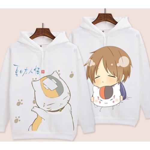 Natsume Yuujinchou Cosplay Hoodie Natsumes Book of Friends Madara Hoodies Winter Autumn Fleece Sweatshirts Pullover Costume