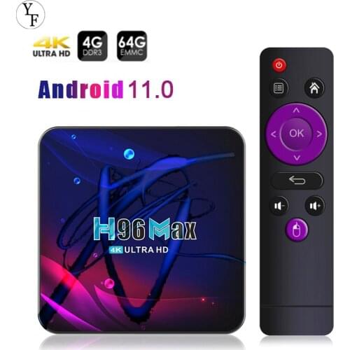 4K HD TV Box Android TV Box New H96 MAX V11 Smart TV Box 2.4G 5.8G WIFI Google Voice Set Top Box For Home Use Support Dropship