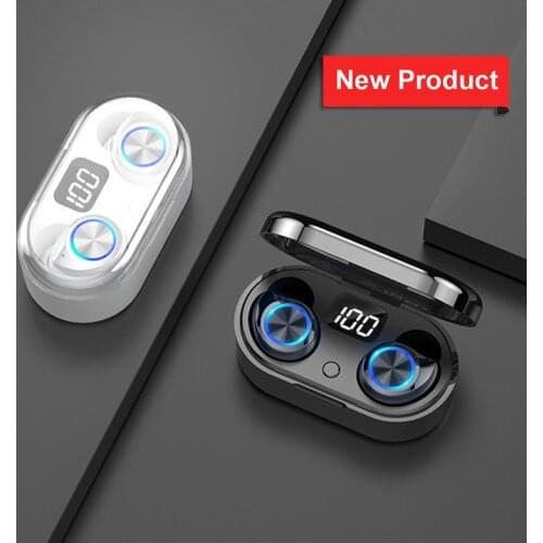2020 New TW80 Wireless Earphone Bluetooth 5.0 Earphone Bass HiFi Steroe Earbuds TWS Mini Headset With Mic + LED Display Charging