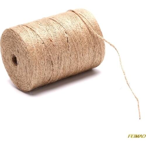 300m Handmade Hemp Linen Cords Rope To Tie Burlap Twine Rope String DIY Craft Decoration Cuerda Yute Corde Chanvre