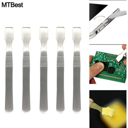Tin Scraping Memory Tin Scraper Knife Metal Solder Paste Scraping Pry Spudger Hardened Tough Mixing Knives Cellphone Hand Tool