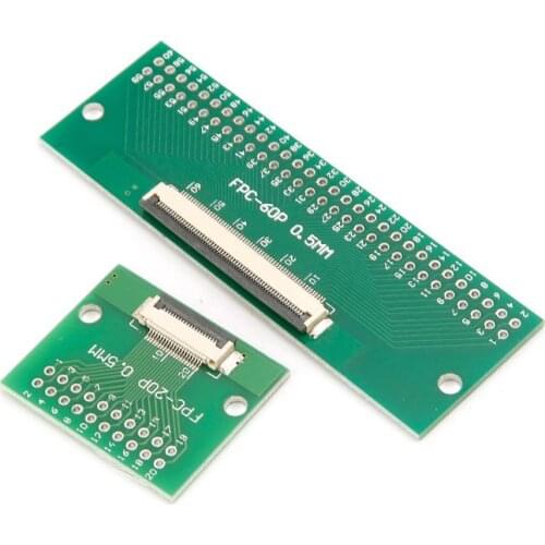 0.5mm FPC/FFC To 2.54mm FPC/FFC SMT PCB Converter Board Welding With Connector