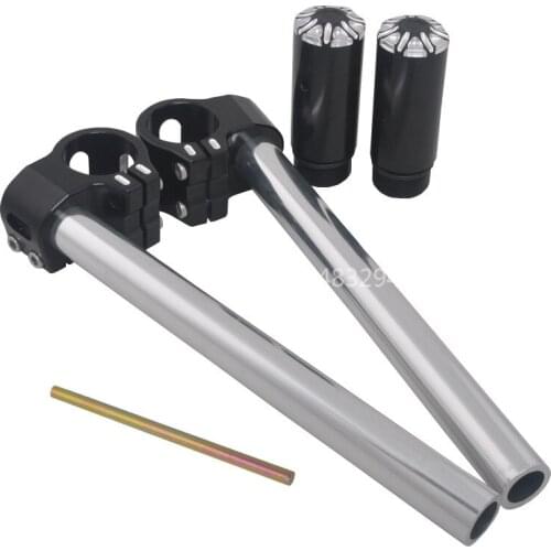 A Pair 39 MM Fork Tube 1" Bar Clip On Handle Bars Bases Handlebar Fits For Harley XL Sportster 1993-2005