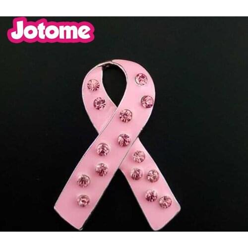 Pink Ribbon Breast Cancer Awareness brooch Pin