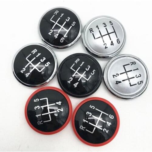 5/6 Speed Gear Knob Shifter Cap Cover For VW Golf 3 GTI R32 Jetta MK3 MK4 Bora LUPO 6X1 Polo 6N2 CADDY SEAT CORDOBA INCA IBIZA