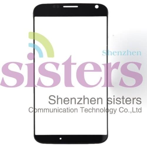 50Pcs New High Quality Black/White Front Outer Glass Lens Panel Replacement Part For Motorola Moto X XT1060 Free Shipping