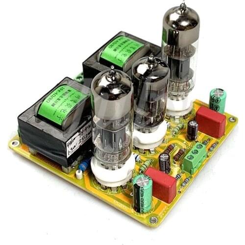 6N1 push 6N6 tube push-pull small power amplifier board 1.5WX2 stereo, 4Ω 8Ω output, miniature amplifier is available
