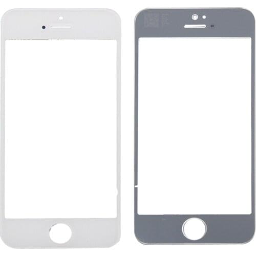 Grade Brand New White/Black Glass Lens Screen Replacement For iphone 5S, Free Shipping