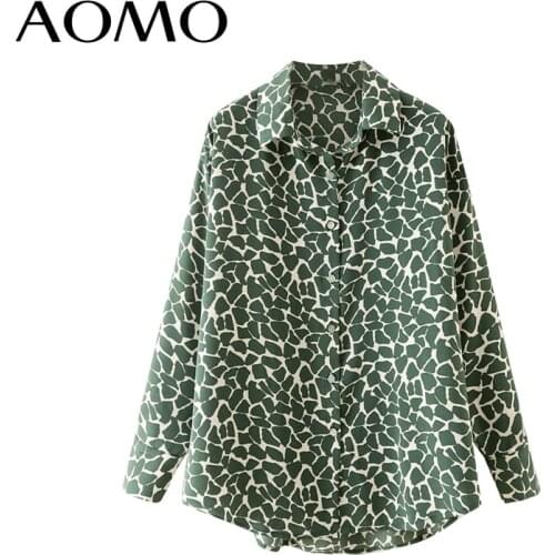 AOMO Leopard Blouses