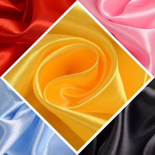 Satin Fabric Silk Cloth 150*100cm Handmade DIY For Box Lining Home Dress Curtain Wedding Party Decoration Sewing Background D40