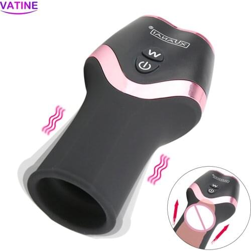 Automatic Penis Pump Vibrators Masturbation Cup Glans Massager Sex Toys for Men Cock Enlargement Extender Strapon Machine Shop