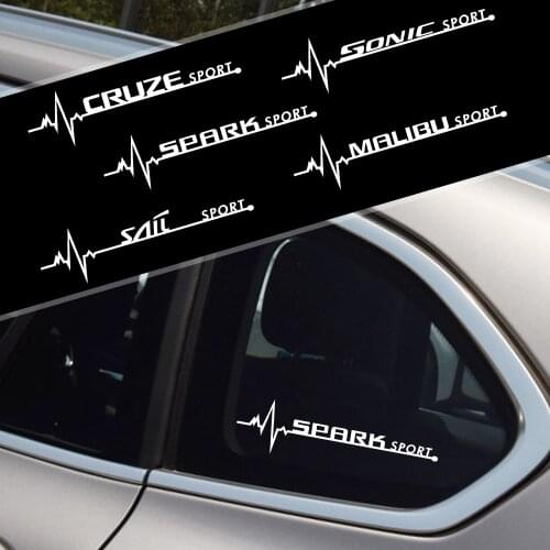 Car Styling New Side Windows Decoration Stickers For Chevrolet Cruze Lacetti Captiva SS Z71 Equinox Trax Impala Camaro Sonic