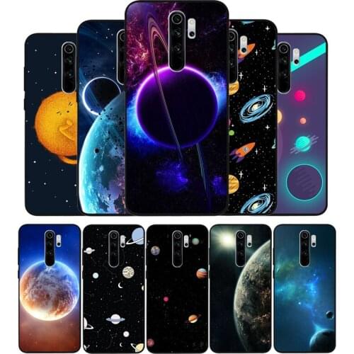 Stars Space black Phone Case For Xiaomi Redmi note 9 8 7 6 5 4 Pro S for redmi 4A 4X 5 Plus 5A 7A Cover