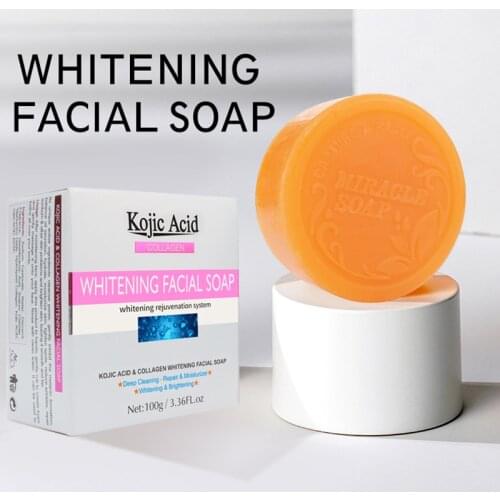 Dark Black Skin Lightening Soap Kojic Acid Whitening Soap Kojic Acid Glycerin Brighten Face Body Skin Bleaching Soap TSLM2
