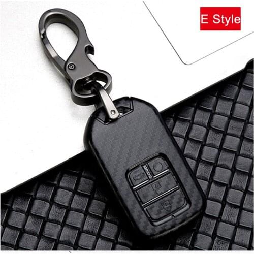 ABS Double-sided Matte Car Smart Remote Key Cover Case Holder Protect Keychain Keyring for HONDA Key Ring Key Chain