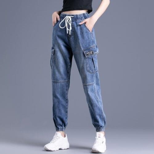 High quality Jeans Woman 2020 Loose Casual Harem Pants boyfriends Mom Jeans Streetwear Denim Pants Women Trousers Slouchy Jeans
