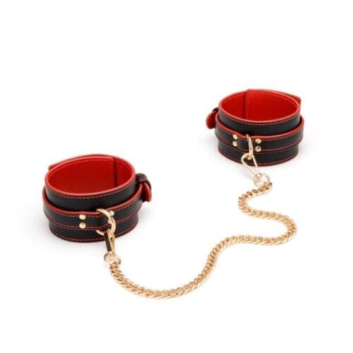 PU Leather Sex Ankle Cuff Restraints Bondage Bracelet BDSM Woman Erotic Adult Cosplay Sex Toys For Couples Women S0944