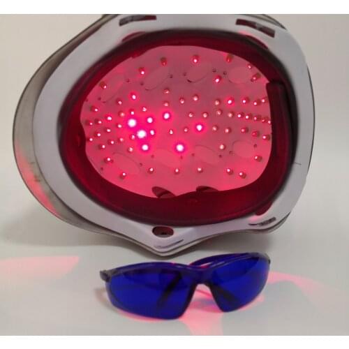 68 soft lasers scalp exerciser cap helmet+glasses+timer+massage comb 4 in 1
