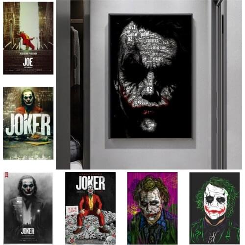 Classic Movie Clown Painting Poster Print HD Pictures Printed on Canvas Used for Room Home Aesthetics Decor Wall Art