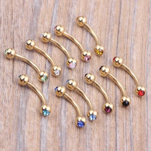 Fashion Anti allergy Stainless Steel Eyebrow Ring Small Bone Eyebrow Nail Human Body Puncture Ornament