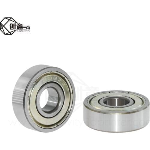 10pcs/lot 608ZZ Rolamento 8x22x7mm Skate Stroller 608 ZZ Miniatura de Esferas 608Z 608 2Z Rolamento for 3D printer parts