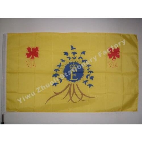 Royal Standard Of Barbados 150X90cm (3x5FT) 120g 100D Polyester Double Stitched High Quality Free Shipping
