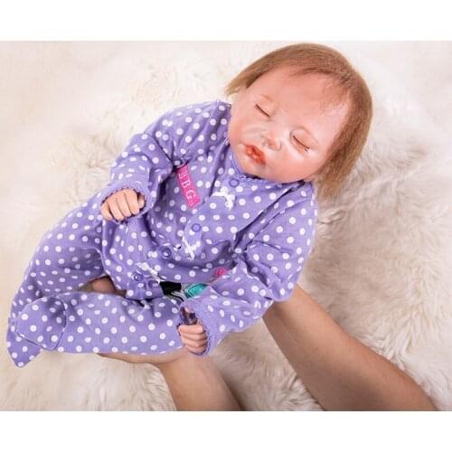 Doll HotNew Reborn Silicone Baby Doll baby childrens toys Magnet Pacifier 20 inch 50 cm Lovely pink baby doll