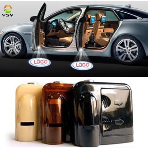 YSY 2 Wireless Car Door Welcome Logo Light LED Laser Ghost Shadow Projector Lamp Auto Decoration Welcome Light