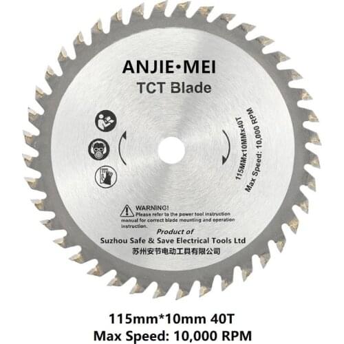 Free shipping 115MM Saw Blade for BDEWTECH BTC02 circular Saw 115x10mmX40T