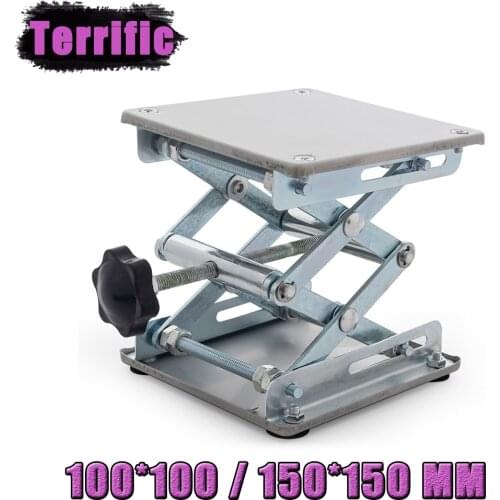 Metal Lifter Router Plate Table Woodworking Laboratory Lifting Stand Manual Lift Tools for RC Crawler Car TRX4 SCX10 Wraith