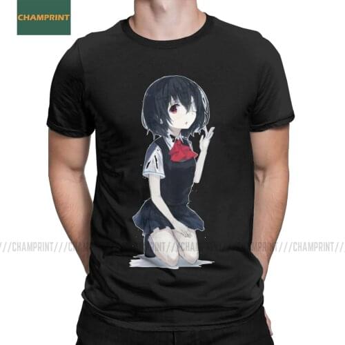 Men T-Shirt Another Cotton Tees Short Sleeve Misaki Mei Kouichi Sakakibara Manga Blood Dark School Dead Killer Fiction T Shirts