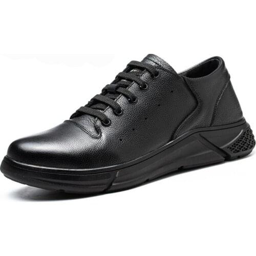 Genuine Leather Safety Shoes Men Work Boots Puncture-Proof Sneakers Men Steel Toe Shoes Indestructible Safety Boots Sneakers