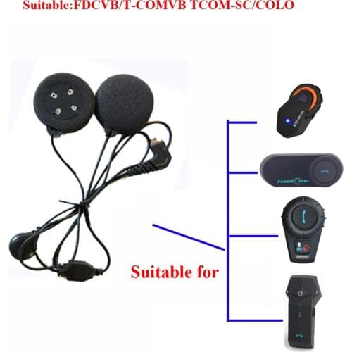 Freedconn Soft Headphone with Microphone Suit for T-Max FDCVB T-COMVB TCOM-SC Motorcycle Bluetooth Helmet Intercom Headset