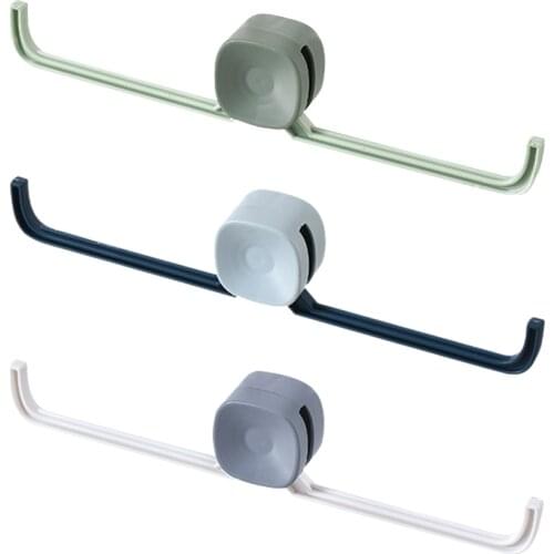 Small Rotating Punch-free Clothes Hanger Storage Household Bathroom Kitchen Organizer Hanger Hooks Home Storage Rack And Holder