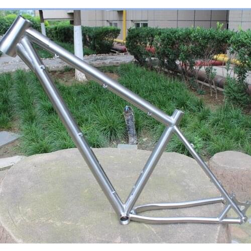 Wholesale mtb bike frame in Titanium, hot sale titanium Mountain bicycle frames, QUALITY TI bike frame