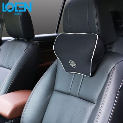 LOEN Car Seat Pillow Auto Headrest Memory Foam car pillow Universal Neck support Adjustable Rest cushion 6 colors Rhombus