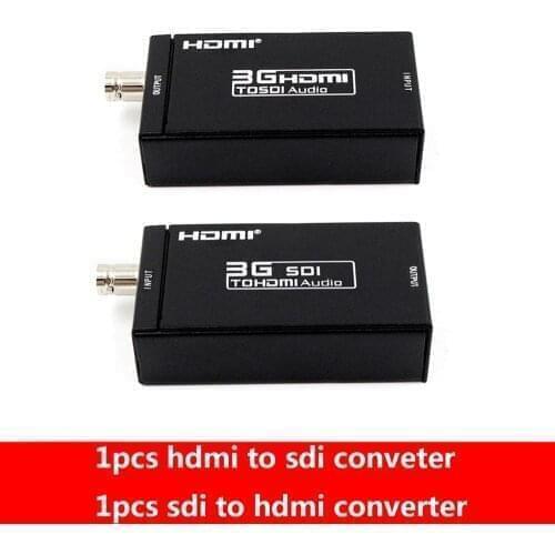HDMI-compatible TO SDI Converter+SDI TO HDMI-compatible Adapter HDTV Audio Converter HD-SDI/3G-SDI Adapter 1080P DAC Converter