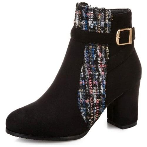 Big Size Simple short boots boots women shoes ankle boots for women ladies boots shoes woman winter