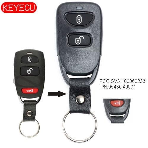 Keyecu Remote Key Fob for Kia Sedona 2006-2009, for Hyundai Entourage 2007-2008 -FCC: SV3-100060233