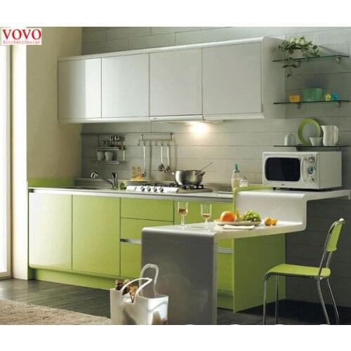 Multicoloured lacquer kitchen cabinet