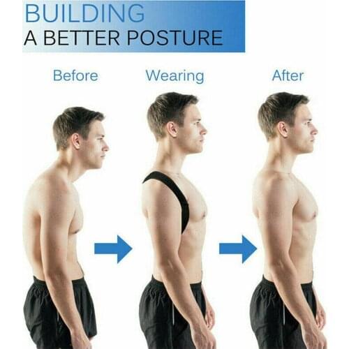 Adjustable Back Posture Corrector Clavicle Spine Back Belt Correction Lumbar Posture Unisex Brace Support Shoulder Z4F3