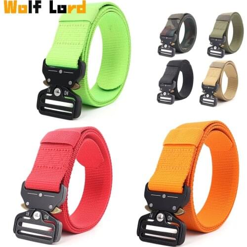 New Nylon Belt Men Women Army Tactical Belt Military SWAT Combat Belts Knock Off Survival Waist Tactical Battle Belt Dropship