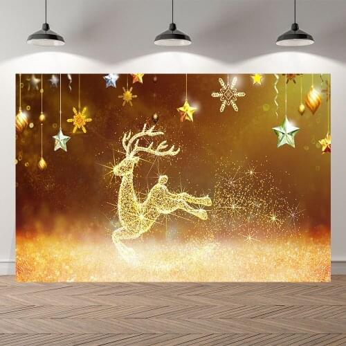 Seekpro Photography Background Merry Christmas Happy New Year Party CartoonSnow Forest wood house Backdrop Photo Photocall