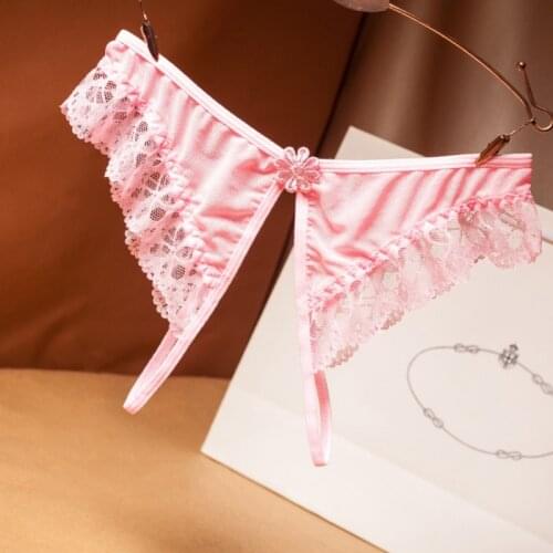 Sexy Low Waist G-String Women Butterfly Wings Split Thong Fashion Underwear Panties