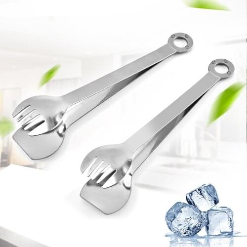 Ice Tongs for Ice Bucket Stainless Steel Ice Cube Tongs, Ice Serving Tongs For Cocktails Whiskeys
